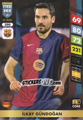 Figurina İlkay Gündoğan - FIFA 365: 2024-2025. Adrenalyn XL
 n. 290 - Panini