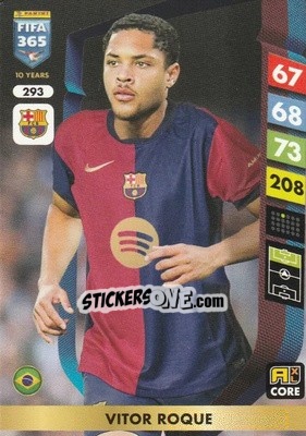 Sticker Vitor Roque - FIFA 365: 2024-2025. Adrenalyn XL
 n. 293 - Panini