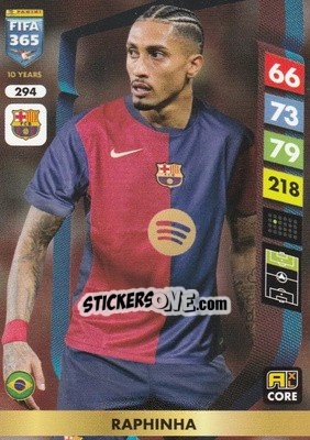 Sticker Raphinha - FIFA 365: 2024-2025. Adrenalyn XL
 n. 294 - Panini