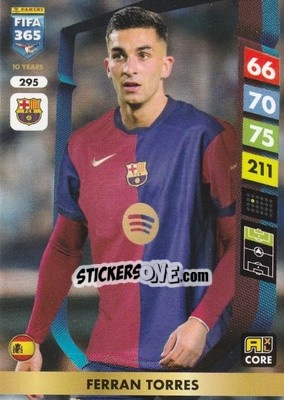 Cromo Ferran Torres - FIFA 365: 2024-2025. Adrenalyn XL
 n. 295 - Panini