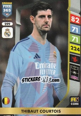 Figurina Thibaut Courtois - FIFA 365: 2024-2025. Adrenalyn XL
 n. 299 - Panini