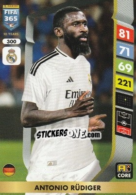 Cromo Antonio Rüdiger - FIFA 365: 2024-2025. Adrenalyn XL
 n. 300 - Panini