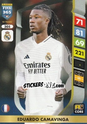 Sticker Eduardo Camavinga - FIFA 365: 2024-2025. Adrenalyn XL
 n. 305 - Panini