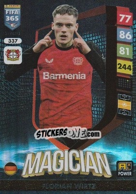 Cromo Florian Wirtz - FIFA 365: 2024-2025. Adrenalyn XL
 n. 337 - Panini
