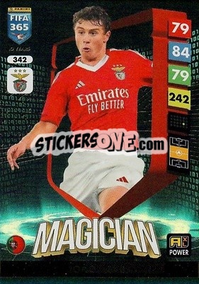 Cromo João Neves - FIFA 365: 2024-2025. Adrenalyn XL
 n. 342 - Panini
