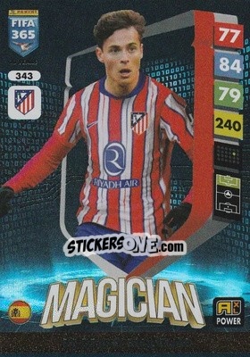 Sticker Rodrigo Riquelme - FIFA 365: 2024-2025. Adrenalyn XL
 n. 343 - Panini
