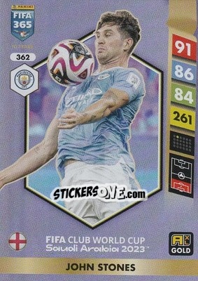 Sticker John Stones - FIFA 365: 2024-2025. Adrenalyn XL
 n. 362 - Panini