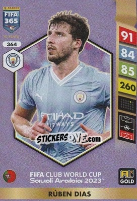 Figurina Rúben Dias - FIFA 365: 2024-2025. Adrenalyn XL
 n. 364 - Panini