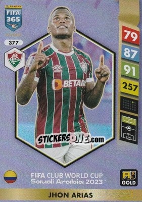Figurina Jhon Arias - FIFA 365: 2024-2025. Adrenalyn XL
 n. 377 - Panini