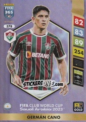Figurina Germán Cano - FIFA 365: 2024-2025. Adrenalyn XL
 n. 378 - Panini
