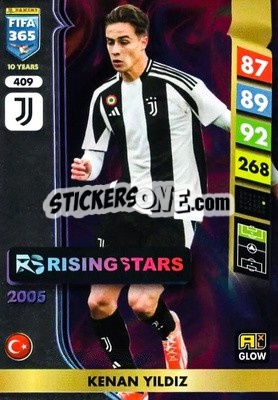 Cromo Kenan Yıldız - FIFA 365: 2024-2025. Adrenalyn XL
 n. 409 - Panini