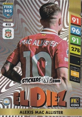 Cromo Alexis Mac Allister - FIFA 365: 2024-2025. Adrenalyn XL
 n. 415 - Panini