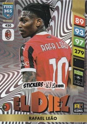 Cromo Rafael Leão - FIFA 365: 2024-2025. Adrenalyn XL
 n. 420 - Panini