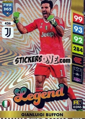 Figurina Gianluigi Buffon - FIFA 365: 2024-2025. Adrenalyn XL
 n. 426 - Panini