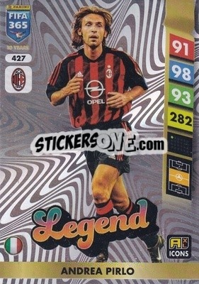 Sticker Andrea Pirlo - FIFA 365: 2024-2025. Adrenalyn XL
 n. 427 - Panini