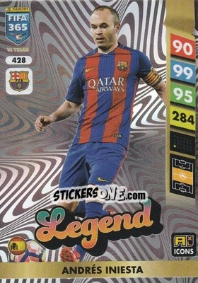 Cromo Andrés Iniesta - FIFA 365: 2024-2025. Adrenalyn XL
 n. 428 - Panini
