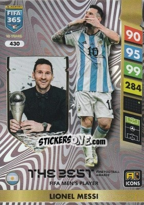 Cromo Lionel Messi - FIFA 365: 2024-2025. Adrenalyn XL
 n. 430 - Panini