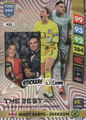 Figurina Mary Earps - Ederson - FIFA 365: 2024-2025. Adrenalyn XL
 n. 432 - Panini