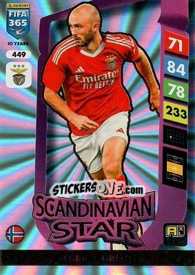 Cromo Fredrik Aursnes - FIFA 365: 2024-2025. Adrenalyn XL
 n. 449 - Panini