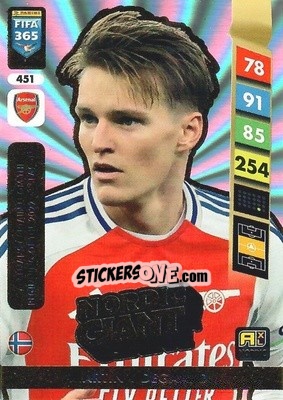 Figurina Martin Ødegaard - FIFA 365: 2024-2025. Adrenalyn XL
 n. 451 - Panini