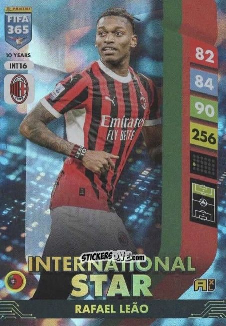 Cromo Rafael Leão - FIFA 365: 2024-2025. Adrenalyn XL
 n. INT16 - Panini