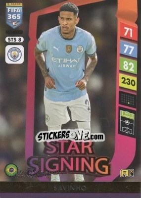 Cromo Savinho - FIFA 365: 2024-2025. Adrenalyn XL
 n. STS8 - Panini