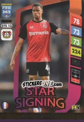 Sticker Jeanuël Belocian - FIFA 365: 2024-2025. Adrenalyn XL
 n. STS13 - Panini