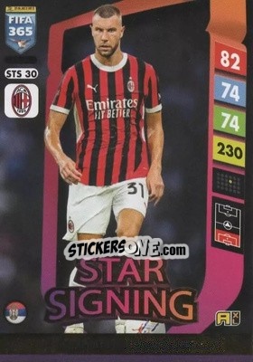 Sticker Strahinja Pavlović - FIFA 365: 2024-2025. Adrenalyn XL
 n. STS30 - Panini