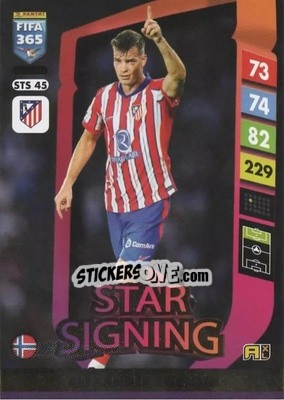 Figurina Alexander Sørloth - FIFA 365: 2024-2025. Adrenalyn XL
 n. STS45 - Panini