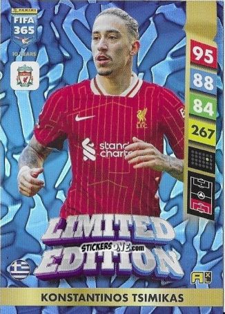 Cromo Konstantinos Tsimikas - FIFA 365: 2024-2025. Adrenalyn XL
 n. LE14 - Panini