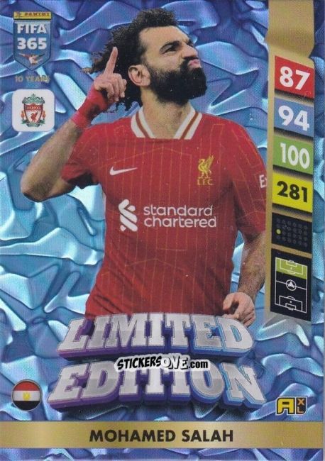 Cromo Mohamed Salah - FIFA 365: 2024-2025. Adrenalyn XL
 n. LE15 - Panini
