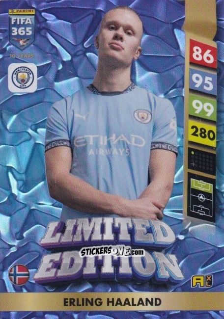 Cromo Erling Haaland - FIFA 365: 2024-2025. Adrenalyn XL
 n. LE19 - Panini