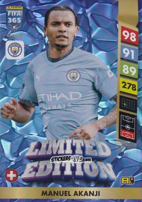 Figurina Manuel Akanji - FIFA 365: 2024-2025. Adrenalyn XL
 n. LE22 - Panini