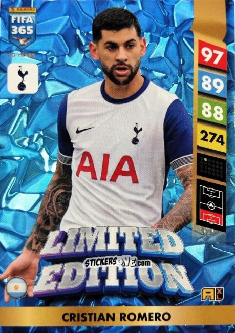 Sticker Cristian Romero - FIFA 365: 2024-2025. Adrenalyn XL
 n. LE26 - Panini