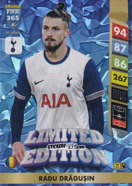 Figurina Radu Drăgușin - FIFA 365: 2024-2025. Adrenalyn XL
 n. LE34 - Panini
