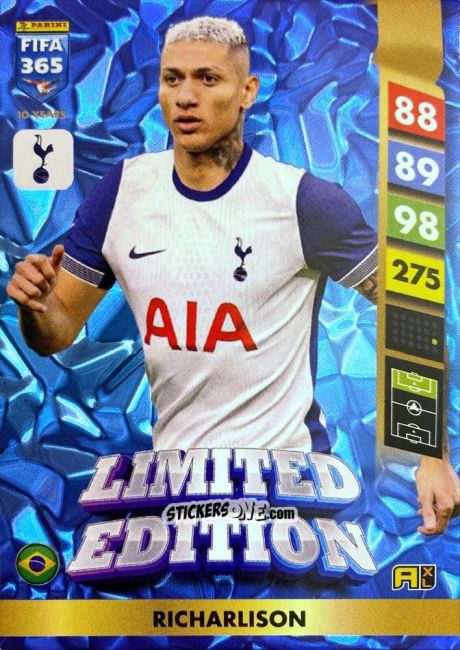 Figurina Richarlison - FIFA 365: 2024-2025. Adrenalyn XL
 n. LE35 - Panini