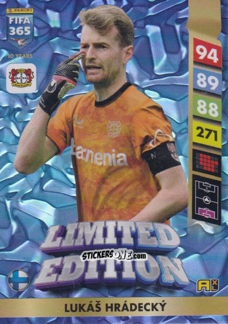 Sticker Lukáš Hrádecký - FIFA 365: 2024-2025. Adrenalyn XL
 n. LE41 - Panini