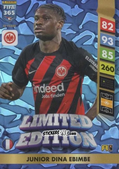Sticker Eric Junior Dina Ebimbe - FIFA 365: 2024-2025. Adrenalyn XL
 n. LE46 - Panini