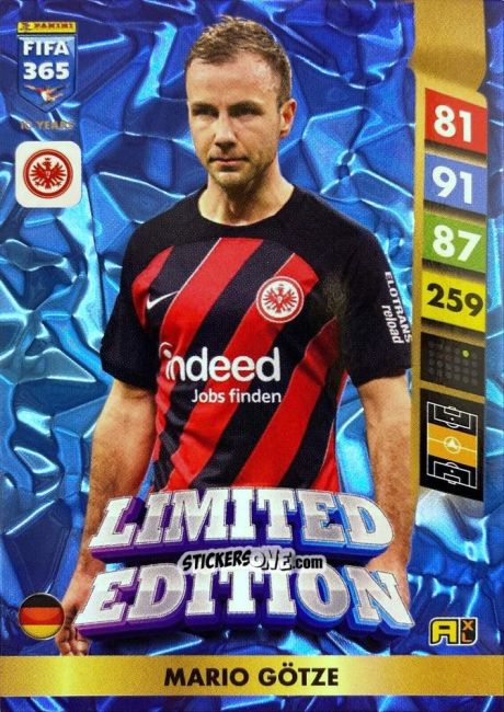 Figurina Mario Götze - FIFA 365: 2024-2025. Adrenalyn XL
 n. LE50 - Panini