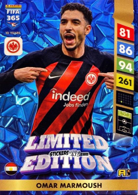 Figurina Omar Marmoush - FIFA 365: 2024-2025. Adrenalyn XL
 n. LE51 - Panini