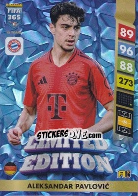 Sticker Aleksandar Pavlović - FIFA 365: 2024-2025. Adrenalyn XL
 n. LE54 - Panini