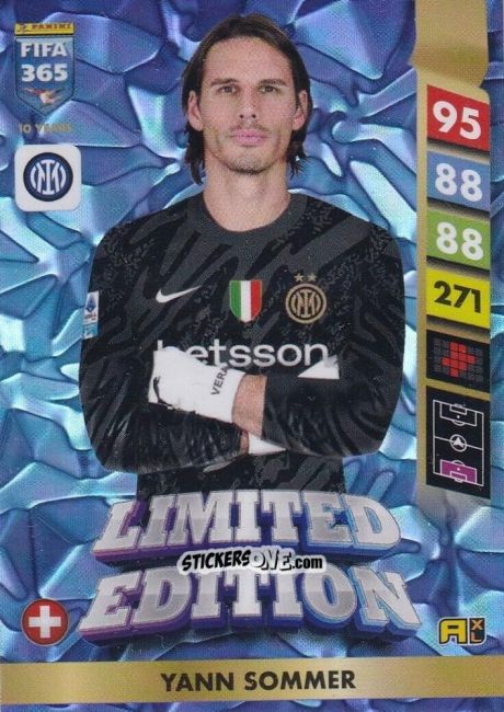 Figurina Yann Sommer - FIFA 365: 2024-2025. Adrenalyn XL
 n. LE69 - Panini