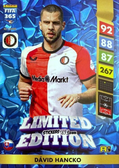 Sticker Dávid Hancko - FIFA 365: 2024-2025. Adrenalyn XL
 n. LE75 - Panini