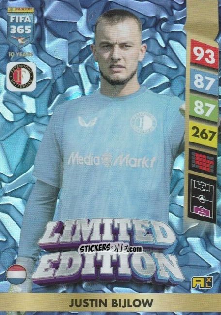 Cromo Justin Bijlow - FIFA 365: 2024-2025. Adrenalyn XL
 n. LE78 - Panini