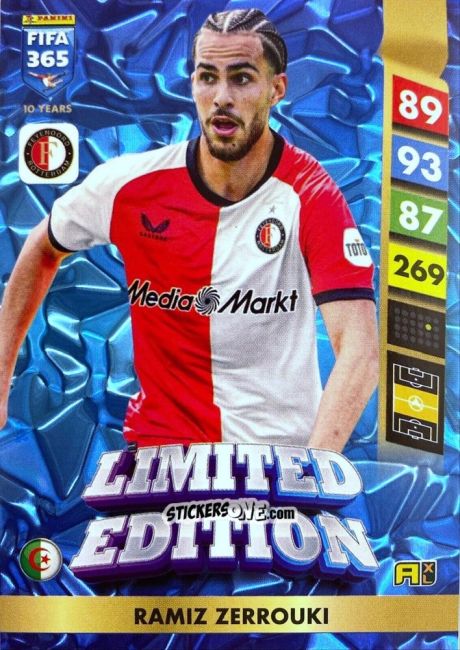 Sticker Ramiz Zerrouki - FIFA 365: 2024-2025. Adrenalyn XL
 n. LE83 - Panini