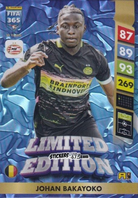 Cromo Johan Bakayoko - FIFA 365: 2024-2025. Adrenalyn XL
 n. LE90 - Panini