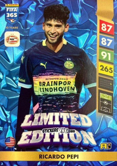 Figurina Ricardo Pepi - FIFA 365: 2024-2025. Adrenalyn XL
 n. LE95 - Panini