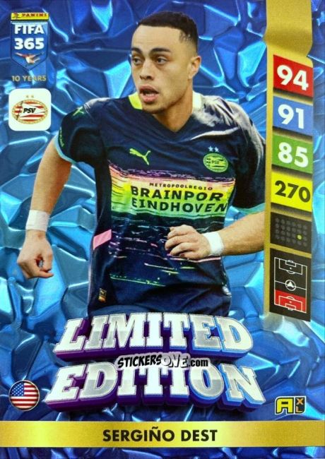 Cromo Sergiño Dest - FIFA 365: 2024-2025. Adrenalyn XL
 n. LE96 - Panini