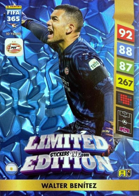 Figurina Walter Benítez - FIFA 365: 2024-2025. Adrenalyn XL
 n. LE97 - Panini