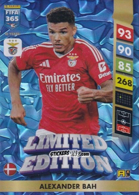 Cromo Alexander Bah - FIFA 365: 2024-2025. Adrenalyn XL
 n. LE98 - Panini
